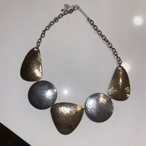 Necklace gold and silver